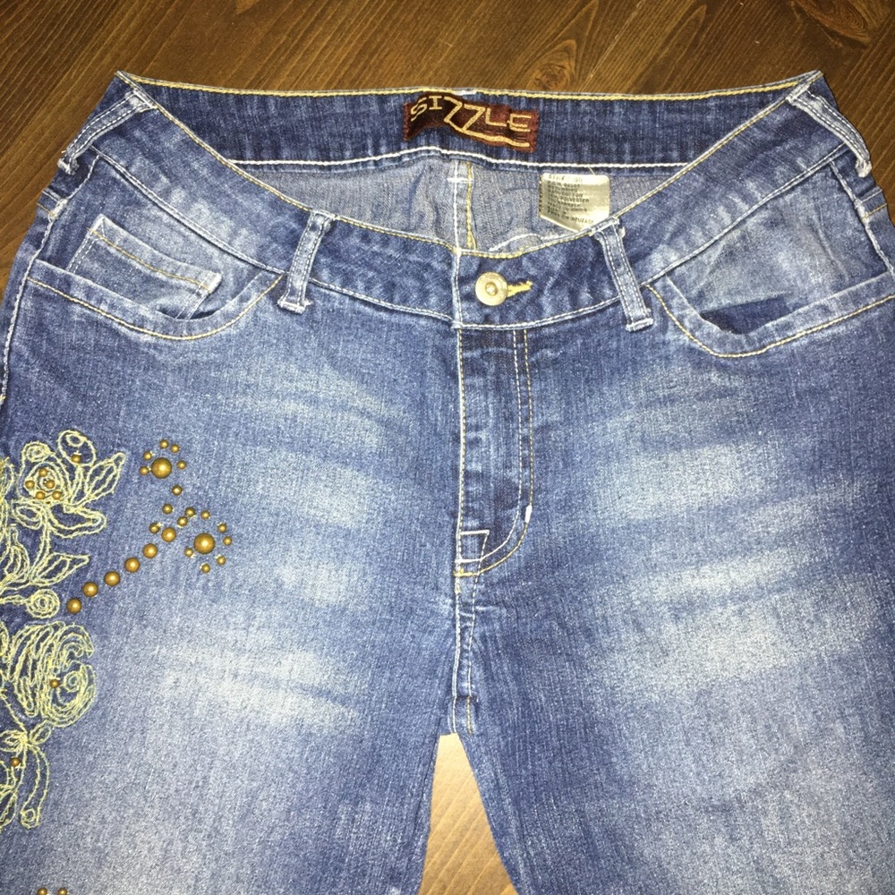 Sizzle Embellished Bootcut Jeans
